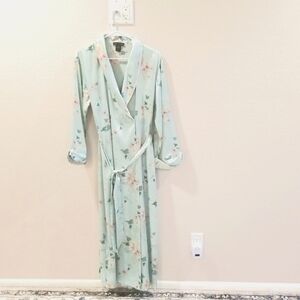Halston Vintage Lounge Wear Night Gown Robe Maxi XSmall